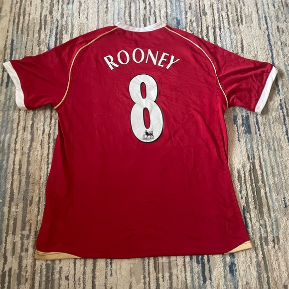 Nike Manchester United Jersey 2XL Rooney #8 Football Shirt Adults - Picture 1 of 10